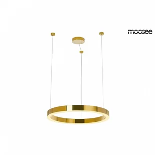 MOOSEE lampa wisząca RING LUXURY 50  złota - LED, chromowane złoto kod: MSE010100150 + Sprawdź na SuperWnetrze.pl - Lampy sufitowe - miniaturka - grafika 1
