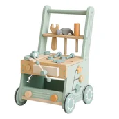 Pchacze - Drewniany warsztat z narzędziami 2w1 – pchacz edukacyjny dla dzieci FOREST - miniaturka - grafika 1