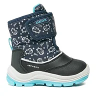 Buty dla dziewczynek - Śniegowce Geox B Flanfil Girl B Abx B263WG 0BCMN CF4N4 M Granatowy - miniaturka - grafika 1