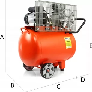 Kompresor olejowy 2-tłokowy ze zbiornikiem o pojemności 115l BJC - Sprężarki i kompresory - miniaturka - grafika 4