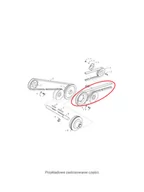 Części i akcesoria do maszyn rolniczych - NEW HOLLAND CASE Pas klinowy rozdrabniacza słomy CNH 84041070 - miniaturka - grafika 1