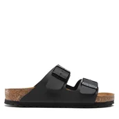 Klapki i japonki męskie - Klapki Birkenstock Arizona Birko-Flor 051791 Czarny - miniaturka - grafika 1