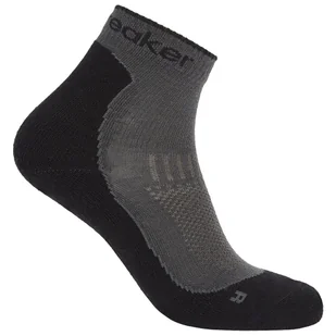 Damskie skarpety Icebreaker W Mer Hike+ Light Mini Rozmiar skarpet: 41-43 / Kolor: szary/czarny - Skarpetki męskie - miniaturka - grafika 1