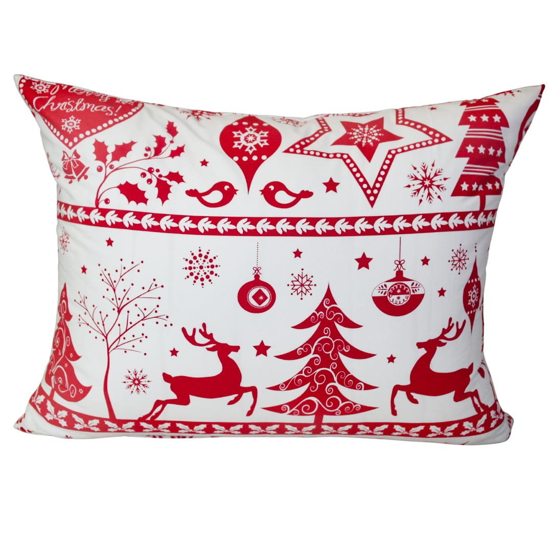 Poszewka Dziecięca 40x60 Bawełniana Sweterek Czerwony Wysoka Jakość Polski Producent