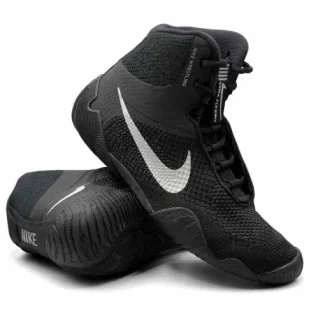 Nike Buty Bokserskie Zapaśnicze TAWA CI2952-001 Black/Silver - Kimona, stroje i obuwie - miniaturka - grafika 1