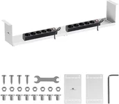 Maskownice do kabli - Kompaktowy organizer podbiurkowy na kable Maclean, max. obciążenie 5kg, biały, MC-107 W - miniaturka - grafika 1