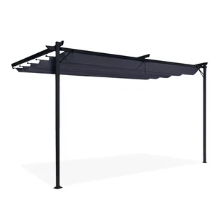 Pergola tarasowa przyścienna SPRINT WALL 4x2,7 Anthracite/Grey - HARDMAISTER - Kratki i pergole Pergola tarasowa przyścienna SPRINT WALL 4x2,7 Anthracite/Grey - HARDMAISTER - Kratki i pergole - miniaturka - grafika 1