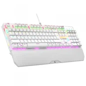 Klawiatury - Rampage Klawiatura przewodowa Rampage KB-R86 gamingowa mechaniczna UMBRA Blue Switch biała KB-R86WHITEBS - miniaturka - grafika 1