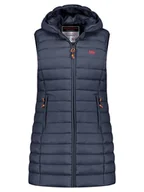 Kamizelki damskie - Geographical Norway Kamizelka pikowana "Vatikolor" w kolorze granatowym - miniaturka - grafika 1