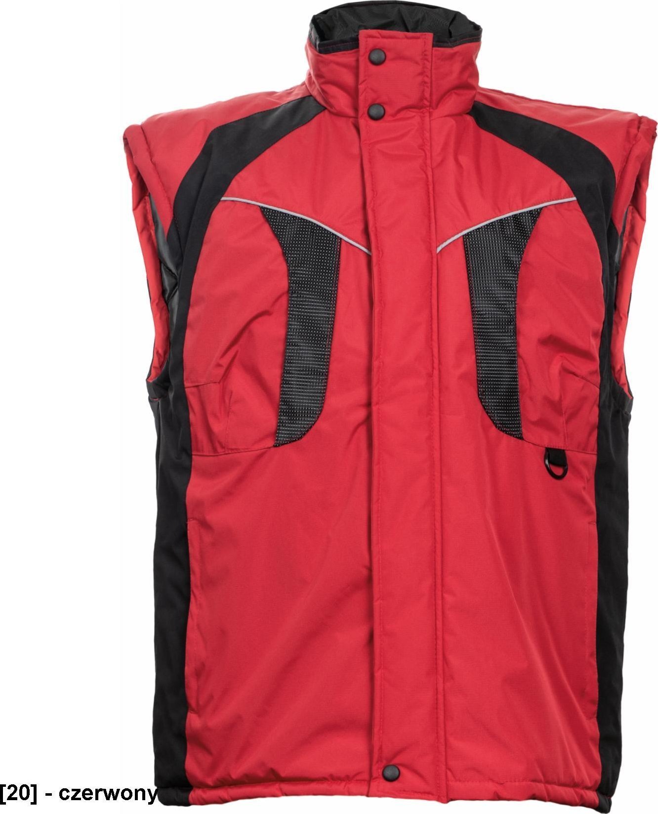 CERVA NYALA kamizelka ocieplana wodoodporna - czerwony XXL