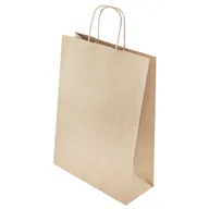 Torby i wózki na zakupy - Torba na zakupy papierowa ekologiczna 24x10x32 cm - miniaturka - grafika 1