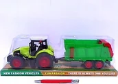 Samochody i pojazdy dla dzieci - B.Toys Traktor z przyczepą 666-179B 04245 - miniaturka - grafika 1