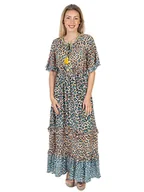 Sukienki - Isla Bonita by SIGRIS Sukienka w kolorze brzoskwiniowo-turkusowo-czarnym - miniaturka - grafika 1