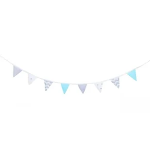 Girlanda, proporczyk, Niebiański zygzak, 245x18 cm - Wyposażenie pokoiku dziecięcego - miniaturka - grafika 1
