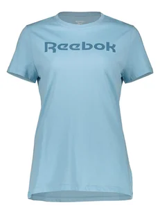 Reebok Koszulka w kolorze błękitnym - Koszulki i topy damskie - miniaturka - grafika 1