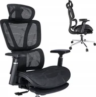 Fotele i krzesła biurowe - Krzesło biurowe Jumi FOTEL biurowy ERGONOMICZNY obrotowy nowoczesny - miniaturka - grafika 1