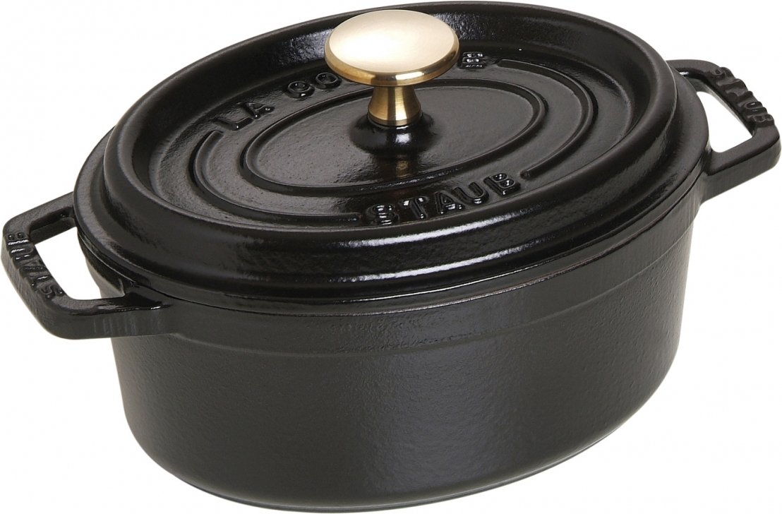 Staub Mini garnek żeliwny owalny La Cocotte 250 ml czarny 40500-111-0
