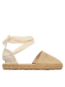 Espadryle damskie - LOVE MOSCHINO Espadryle JA10562G0OIG5104 Beżowy - miniaturka - grafika 1