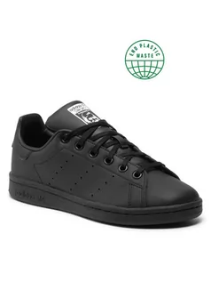 Sneakersy damskie - adidas Buty Stan Smith J FX7523 Czarny - grafika 1