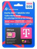 Startery i doładowania - Karta Sim T-Mobile Usa hotspot 50GB - miniaturka - grafika 1
