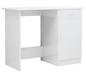 Biurka - EDINOS Biurko z szafką w kolorze białym z połyskiem - Derma - miniaturka - grafika 1