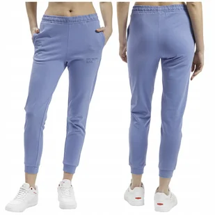 SPODNIE damskie DRESOWE joggery CROSS JEANS sportowe dresy niebieskie L - Dresy damskie - miniaturka - grafika 1