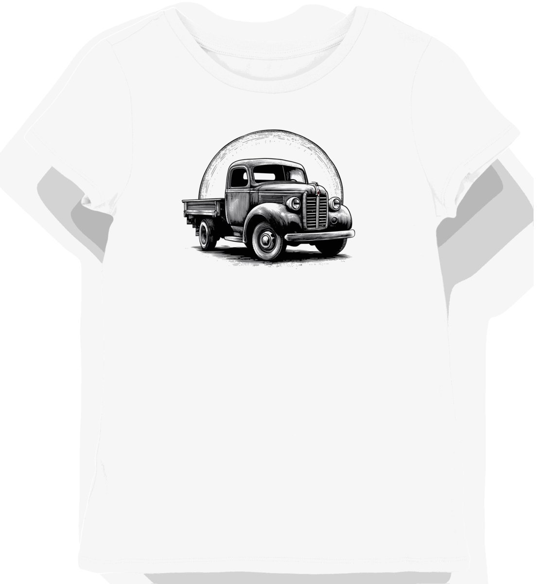 Koszulka damska biała z nadrukiem klasycznych samochodów XS