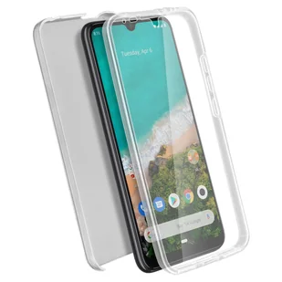 Etui 360° do Xiaomi Mi A3 z elastycznym przodem i sztywnym tyłem — przezroczyste - Etui i futerały do telefonów - miniaturka - grafika 1
