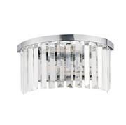 Lampy ścienne - Nowodvorski Luksusowy kinkiet kryształowy CRISTAL SILVER 2x E14 60W srebrny 7632 - miniaturka - grafika 1