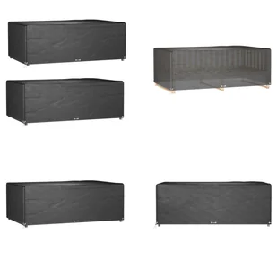 vidaXL Pokrowce na meble ogrodowe 2 szt. 12 oczek 213x132x75 cm Prostokątny - Pokrowiec na meble ogrodowe - Pokrowce na meble ogrodowe - Pokrowiec ochronny na meble ogrodowe - Plandeka na meble ogrodowe - Pokrowce na meble ogrodowe - miniaturka - grafika 1