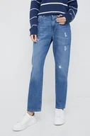 Spodnie damskie - Sisley jeansy damskie high waist - miniaturka - grafika 1