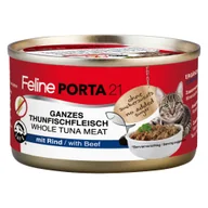 Mokra karma dla kotów - Feline Porta 21, 6 x 90 g - Tuńczyk z wołowiną - miniaturka - grafika 1