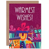 Kartki okolicznościowe i zaproszenia - Wee Blue Coo Wee Blue Coo Kartka świąteczna Boże Narodzenie prezenty najcieplejsze życzenia - miniaturka - grafika 1
