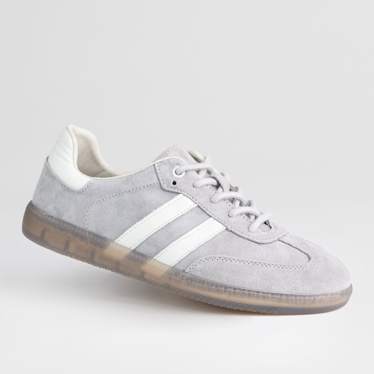 Sportowe damskie buty skóra naturalna GOODIN GD-XF-164 szary zamsz lekki 37
