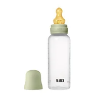 Butelki dla niemowląt - BIBS BUTELKA PLASTIC PP ze smoczkiem antykolkowym z kauczuku naturalnego, pojemność 270 ml, SAGE - miniaturka - grafika 1