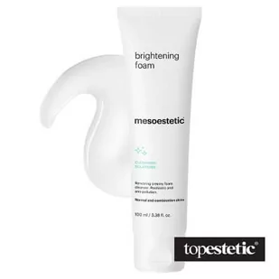 Mesoestetic Mesoestetic Brightening Foam Kremowa pianka myjąca z kwasami AHA do skóry normalnej i mieszanej 100 ml - Pianki do mycia twarzy - miniaturka - grafika 1