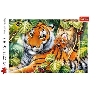 Trefl Puzzle 1500 Dwa tygrysy - Puzzle - miniaturka - grafika 1