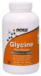 Now Foods Glycine Pure Powder - Glicyna (454 g) - Witaminy i minerały dla sportowców - miniaturka - grafika 1