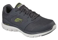Półbuty męskie - SKECHERS GRAFITOWE MĘSKIE BUTY SPORTOWE Flex Advantage 4.0 44 - miniaturka - grafika 1