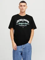 Koszulki męskie - Jack & Jones Koszulka w kolorze czarnym - miniaturka - grafika 1