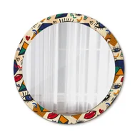 Lustra - Lustro Wiszące do Łazienki Styl pop art 90cm - miniaturka - grafika 1