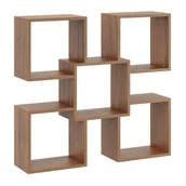 Półki do salonu - Półka wisząca w kolorze orzech D4-Z65 - miniaturka - grafika 1