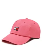 Czapki damskie - Tommy Jeans Czapka z daszkiem Heritage AW0AW15848 Różowy - miniaturka - grafika 1