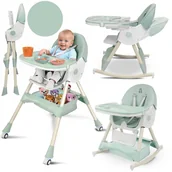 Krzesełka do karmienia - KRZESEŁKO DO KARMIENIA BUJACZEK SEZAMEK 6W1 ZIELONE - miniaturka - grafika 1