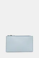 Portfele - Calvin Klein portfel damski kolor niebieski LV04F1090G - miniaturka - grafika 1
