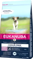 Sucha karma dla psów - Eukanuba Puppy&Junior Small/Medium Grain Free 3kg - miniaturka - grafika 1