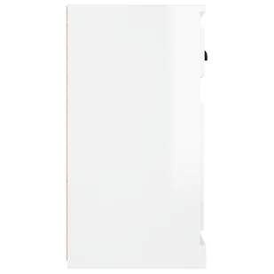 Szafka, biała z połyskiem, 70x35,5x67,5 cm Lumarko! - Szafki do salonu - miniaturka - grafika 8