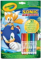 Kolorowanki, wyklejanki - Crayola - Sonic Wailing Listy + Markery - miniaturka - grafika 1