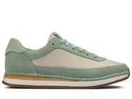 Półbuty damskie - Clarks, Półbuty damskie, CraftRun Lace, zielone, rozmiar 35 1/2 - miniaturka - grafika 1