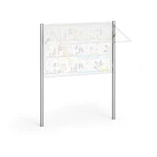 Gabloty - B2B Partner Słupki dla gabloty (2szt.), stopki Sloupy 60x40 patky - miniaturka - grafika 1